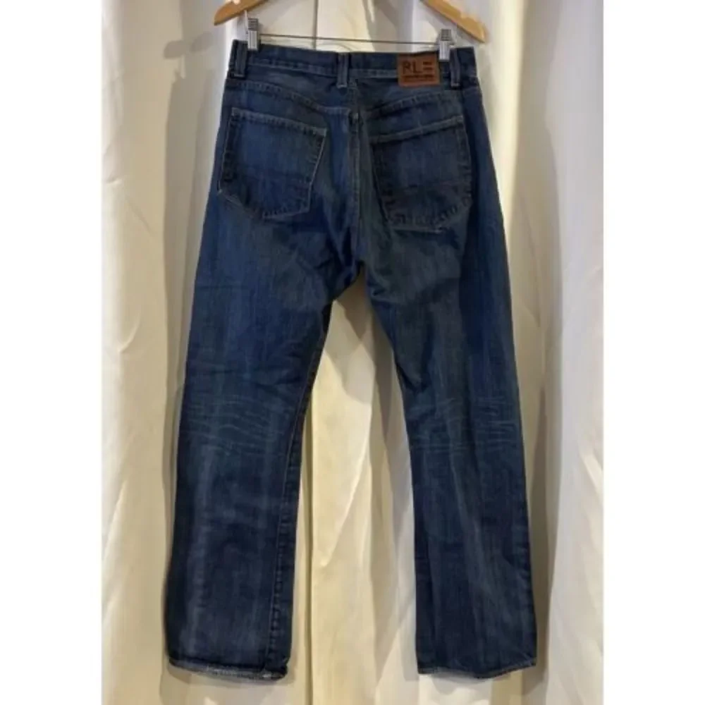 Ralph Lauren Polo Jeans‎ Men Sz 34 Townshend G.I.V.E. Blue Button Fly Boot Cut